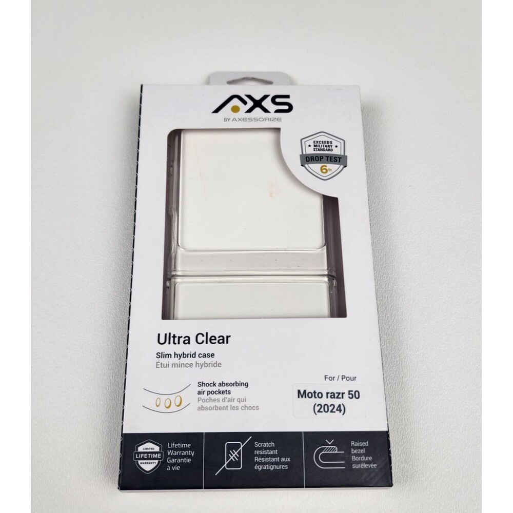 AXS Ultra Clear Case for Moto Razr 50 (2024) Shockproof Slim Hybrid